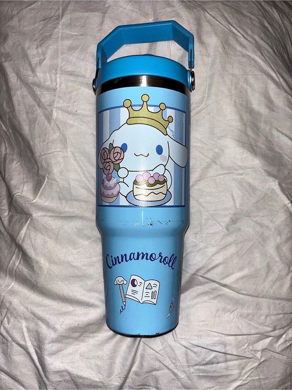 Sanrio Cinnamoroll 40 oz Stainless Steel Insulated Tumbler 40 oz Stainless Steel